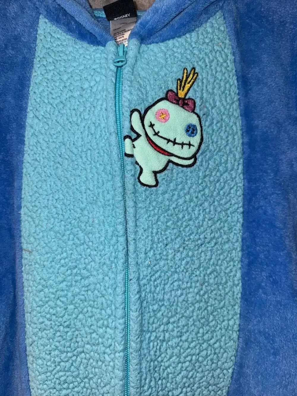 Disney Lilo & Stitch Scrump Sherpa Hooded Fleece Union Suit